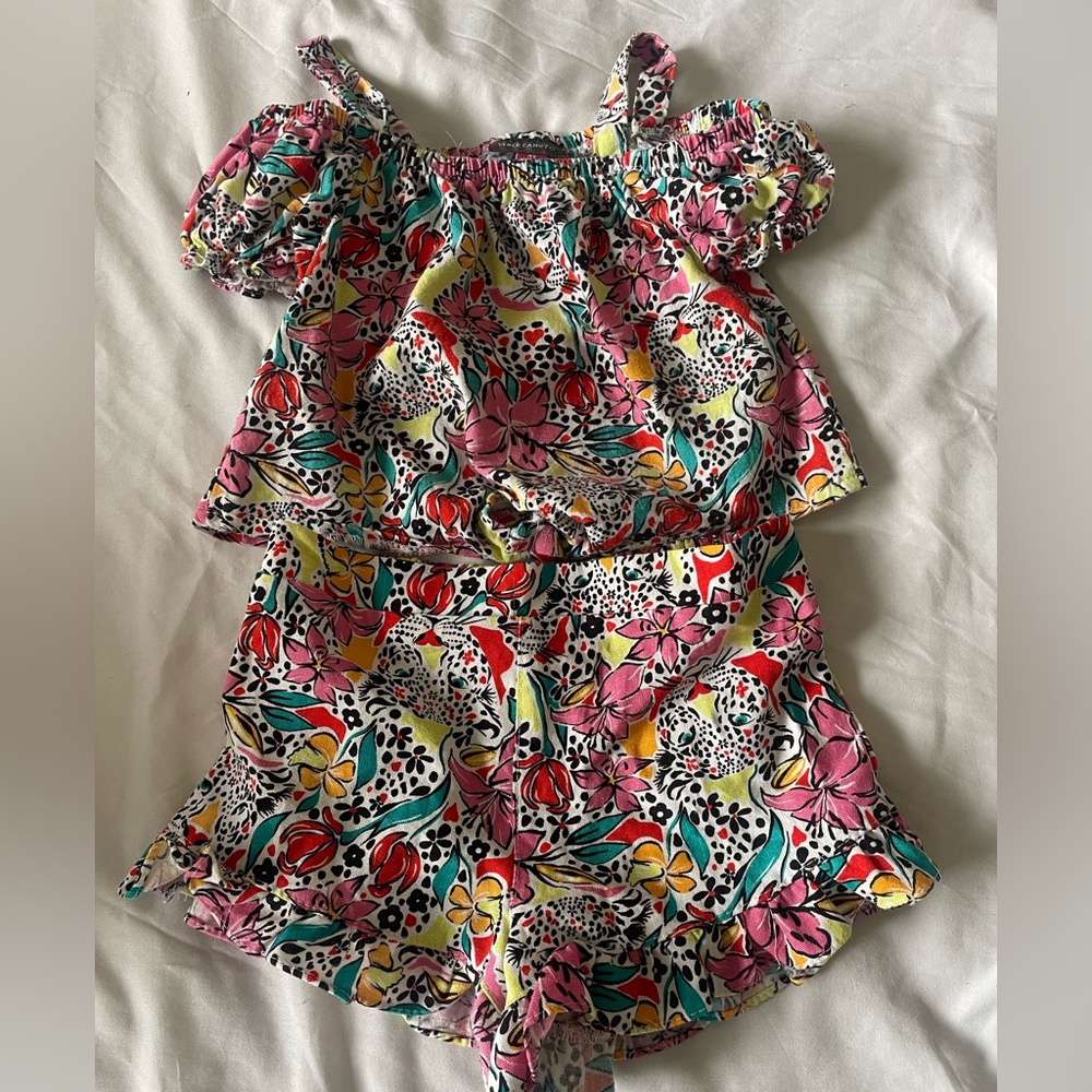 Vince Camuto Multicolor Floral Print Garment